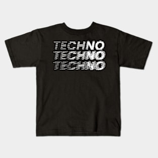 Techno typography Kids T-Shirt